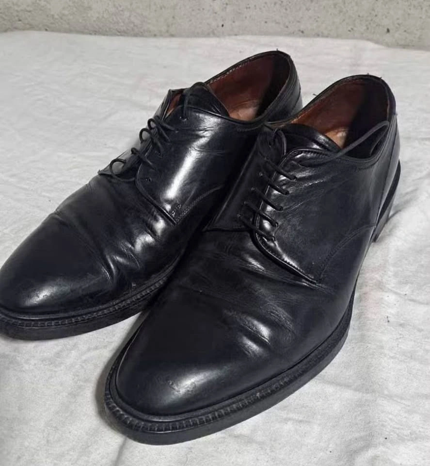 LIDFORD Men's Black Leather Oxford Shoes | USA 9 Standard - photo 2