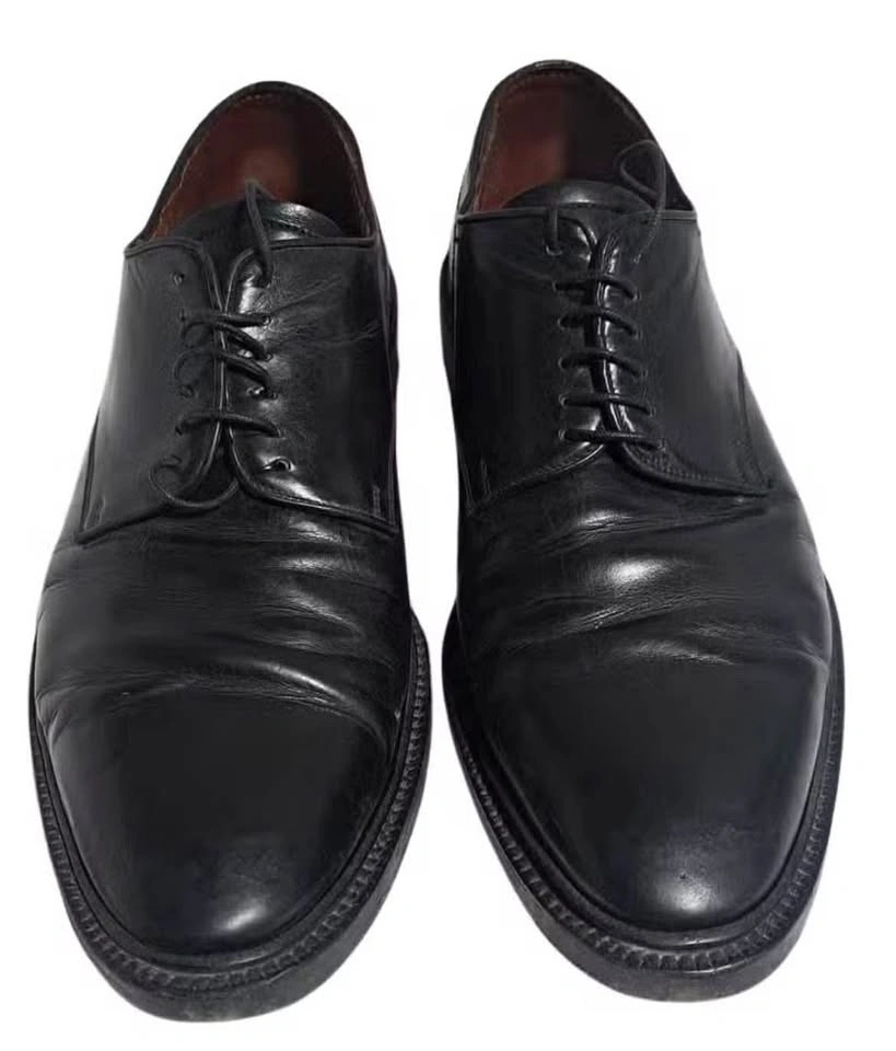 LIDFORD Men's Black Leather Oxford Shoes | USA 9 Standard - photo 3