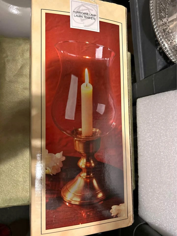 vintage candle stick in original box
