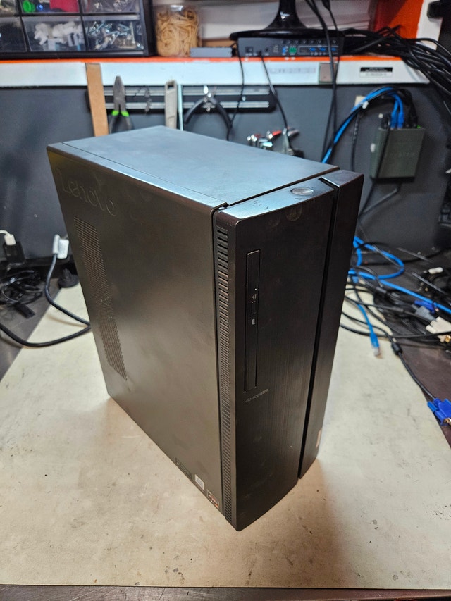Lenovo IdeaCentre Tower — Case + Working AM4 Motherboard