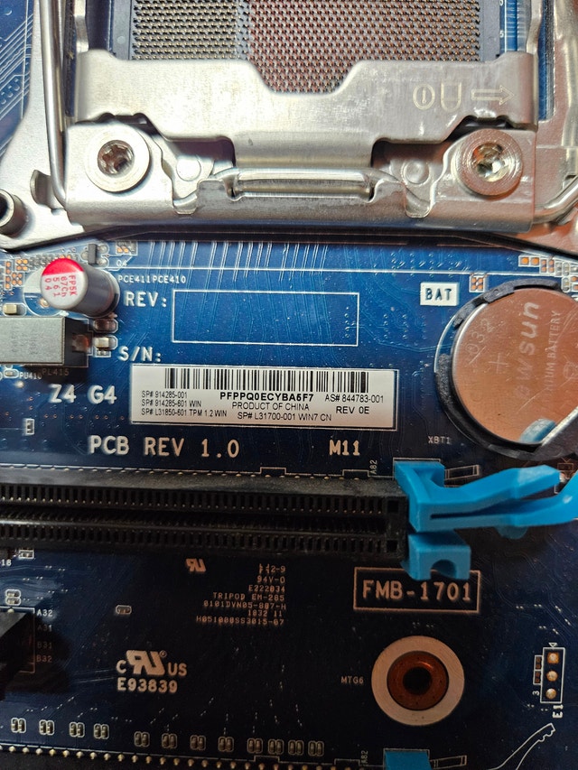 HP Z4 G4 Workstation Motherboard — LGA2066 | Xeon W / Core X - photo 5