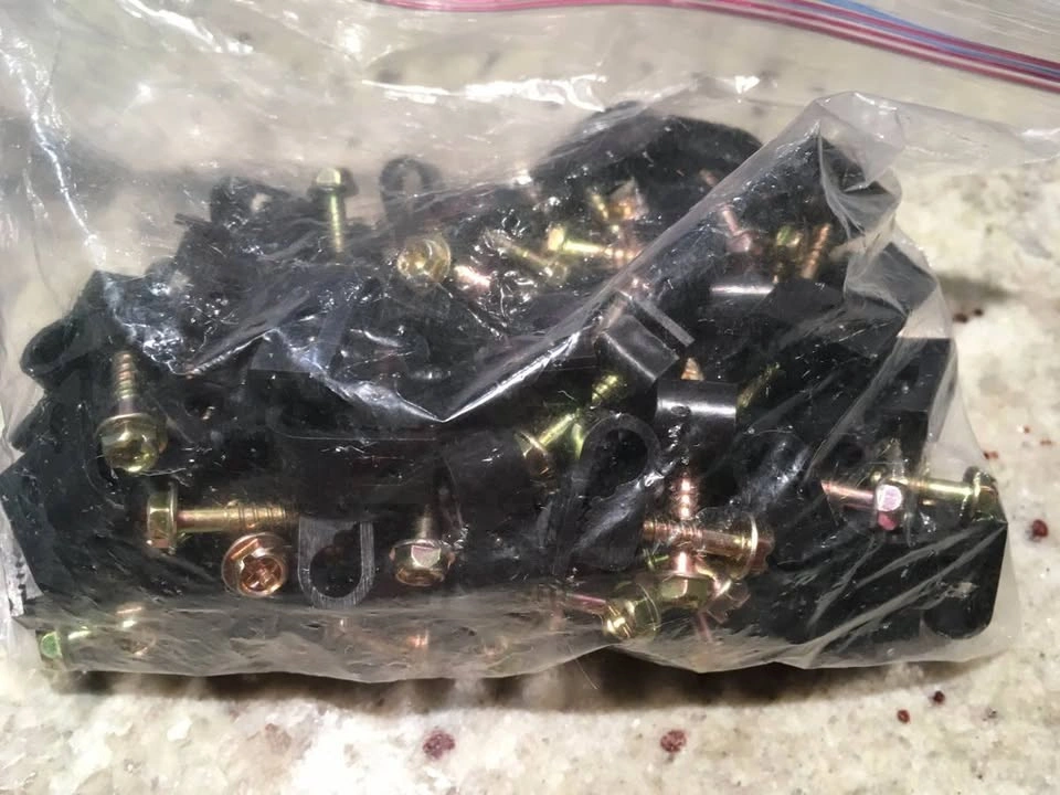 Coax TV RG59 RG6 crimping tool + Connectors + Clips - photo 5