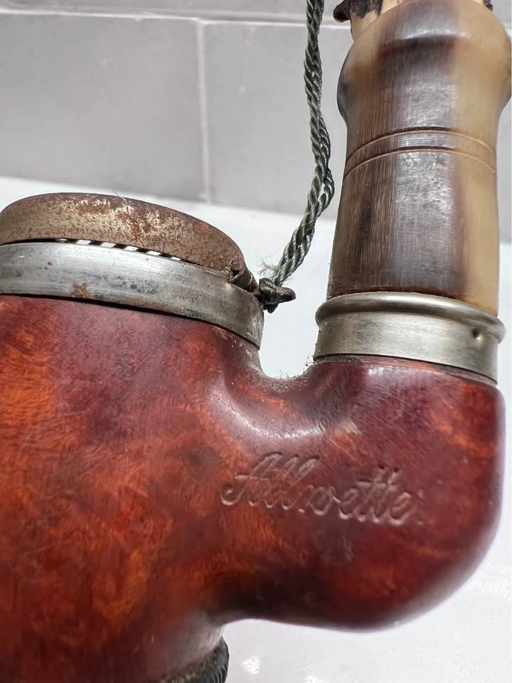 Vintage German Jaeger Hunter Smoking Pipe – Carved Stag & Antler - photo 4