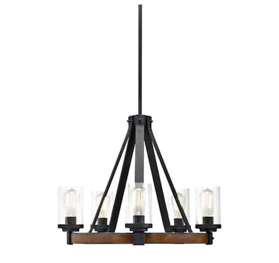 Kichler Barrington 5-Light Distressed Black Chandelier