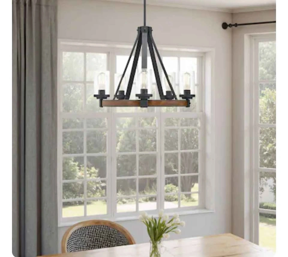 Kichler Barrington 5-Light Distressed Black Chandelier - photo 3
