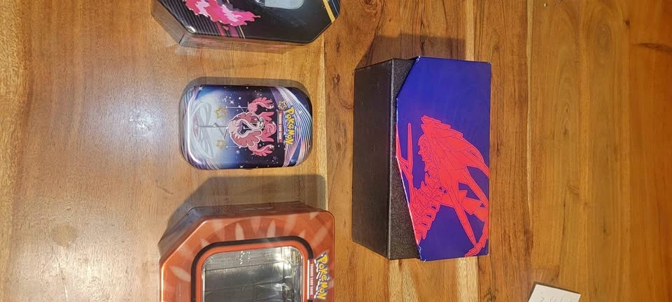 Pokémon TCG Tins and Card Box Lot