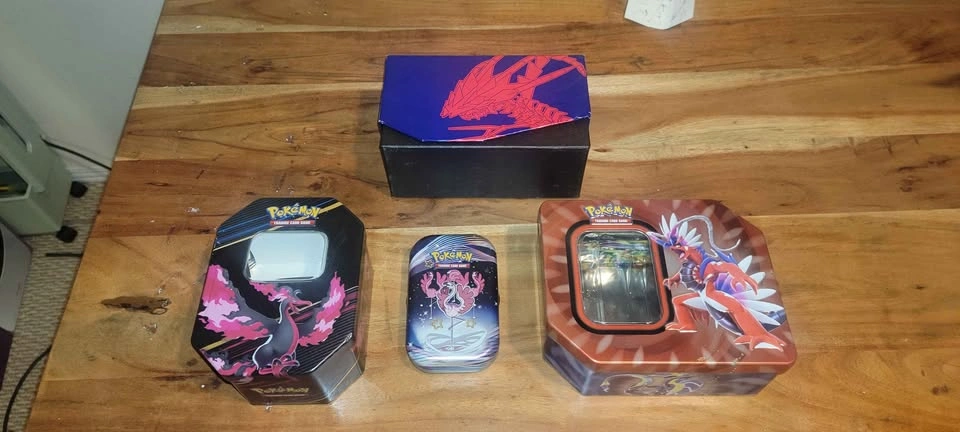 Pokémon TCG Tins and Card Box Lot - photo 4
