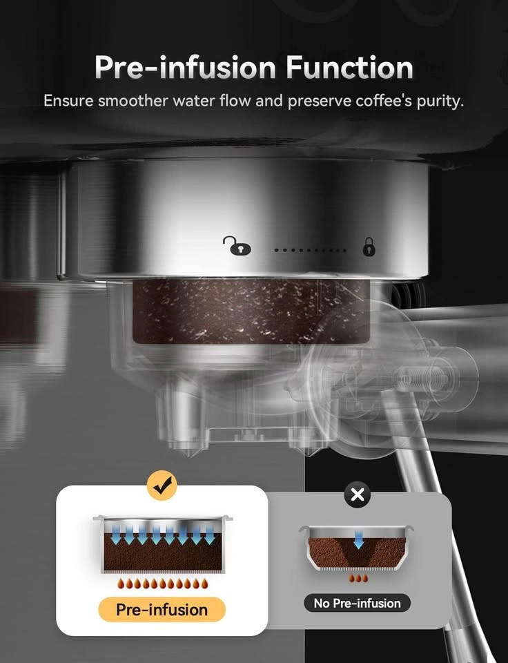 BRAND NEW Neretva 20-Bar Espresso Machine with Milk Frother - photo 3