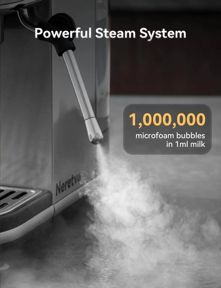 BRAND NEW Neretva 20-Bar Espresso Machine with Milk Frother - photo 5
