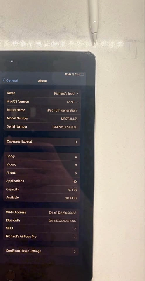 iPad 6th Gen + Apple Pencil Bundle - photo 5