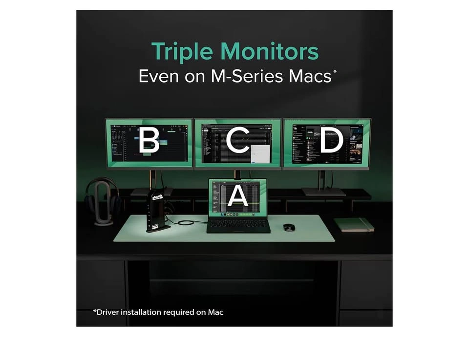 Plugable USB-C Triple Monitor Docking Station (UD-ULTCDL) - photo 4