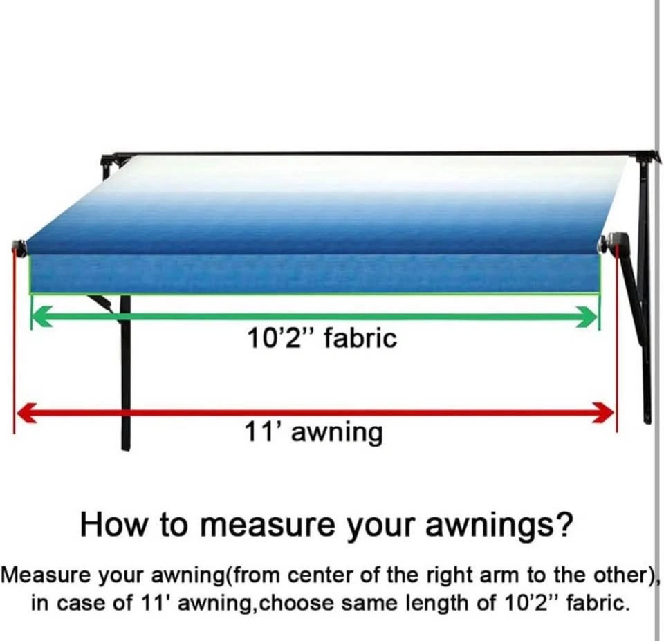 Suncode RV Awning Fabric Replacement 11’ – Blue Stripe - photo 5
