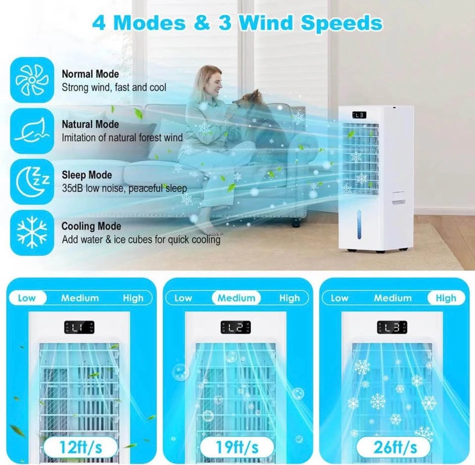 Portable Air Cooler with Remote & Ice Packs – Brand New SEALED - photo 4