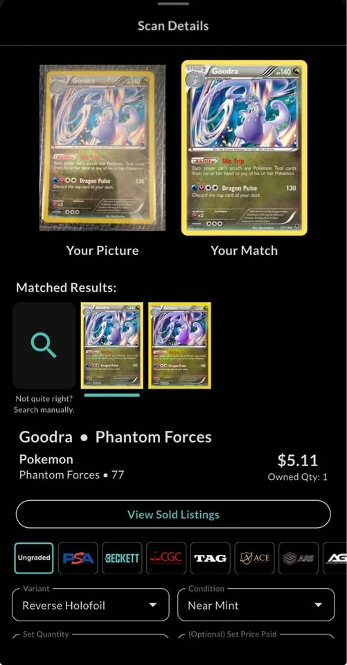 Reverse Holo Pokemon - Phantom Forces Goodra (2014) - photo 4