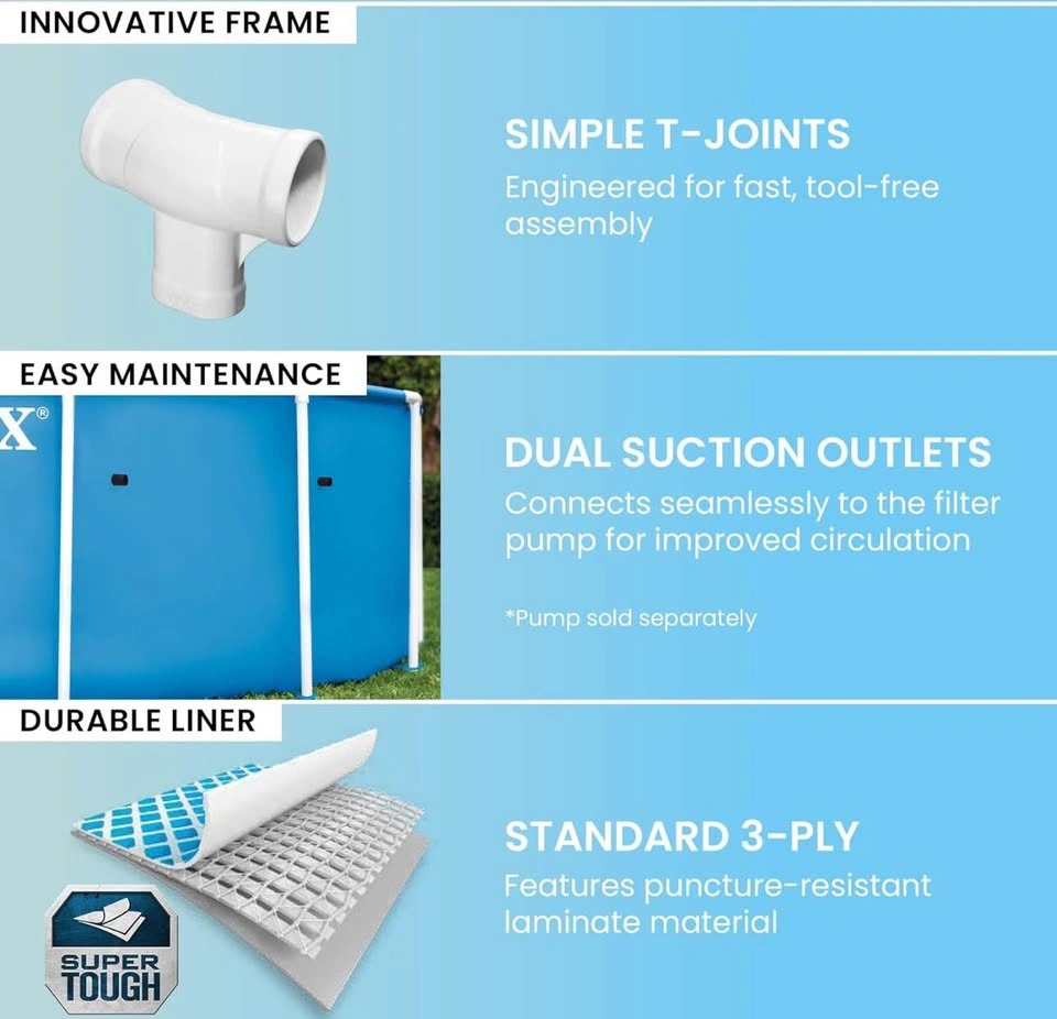 Intex 12’ x 30” Metal Frame Above Ground Pool - photo 4