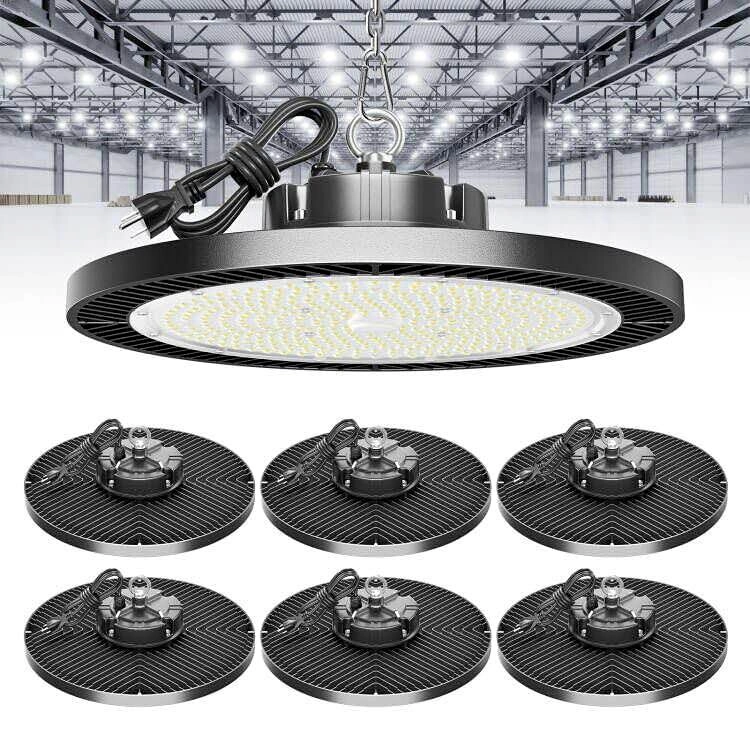 Elekico 200W UFO LED High Bay Lights – 6 Pack (Brand New)