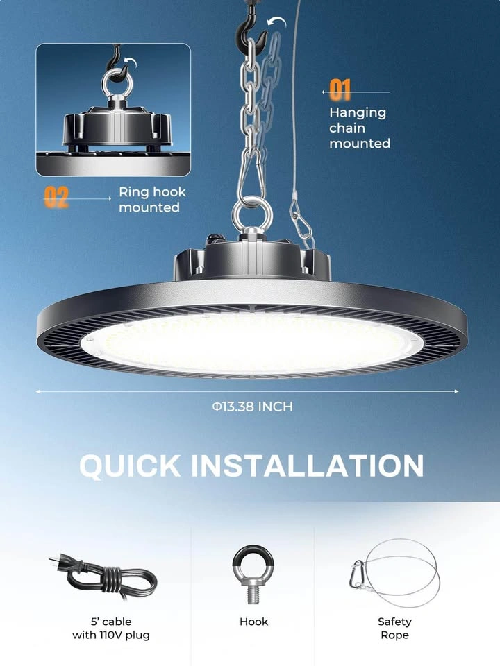 Elekico 200W UFO LED High Bay Lights – 6 Pack (Brand New) - photo 4
