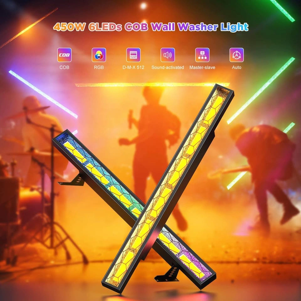 250W LED Stage Wall Wash Light Bar – DMX & Sound Activated - photo 3