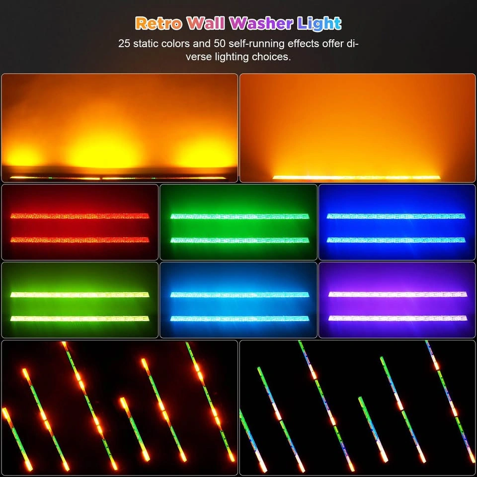 250W LED Stage Wall Wash Light Bar – DMX & Sound Activated - photo 4
