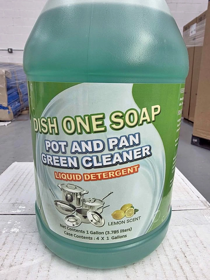 Pot & Pan liquid detergent, green
