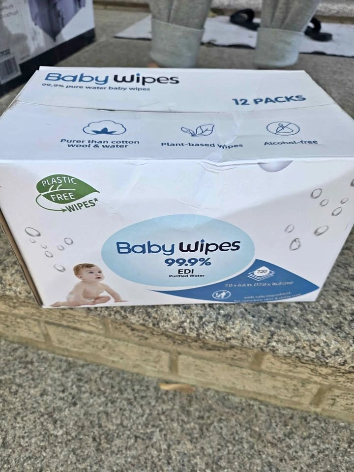 Baby Wipes 99.9% Pure Water 12 Packs