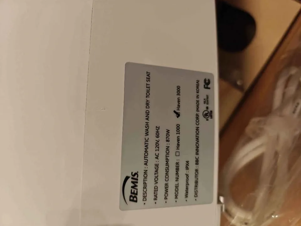 Bemis Haven 3000 Bidet Smart Toilet Seat - photo 5
