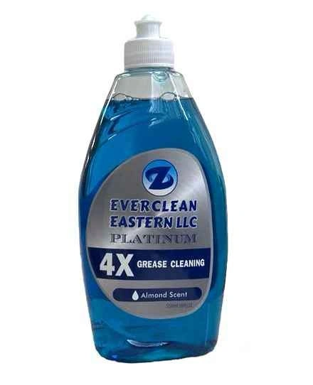 Everclean Platinum Dish Soap - 12 Bottles, 4X Grease Cleaning