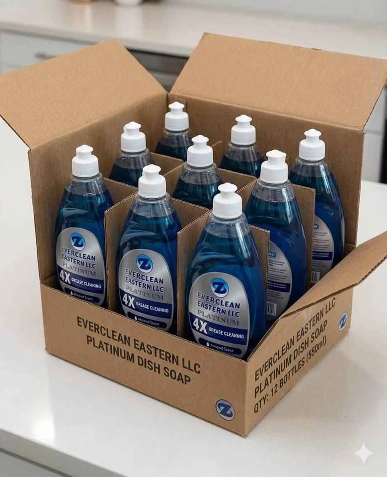 Everclean Platinum Dish Soap - 12 Bottles, 4X Grease Cleaning - photo 2