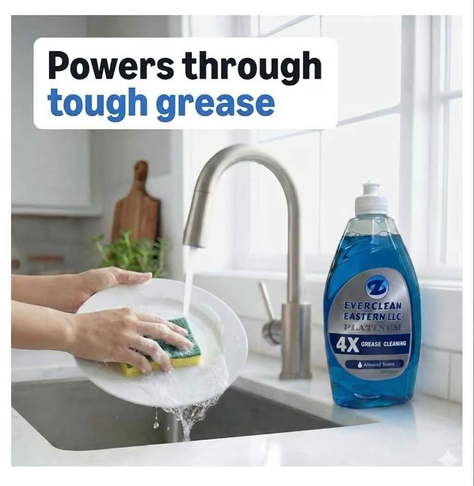 Everclean Platinum Dish Soap - 12 Bottles, 4X Grease Cleaning - photo 4