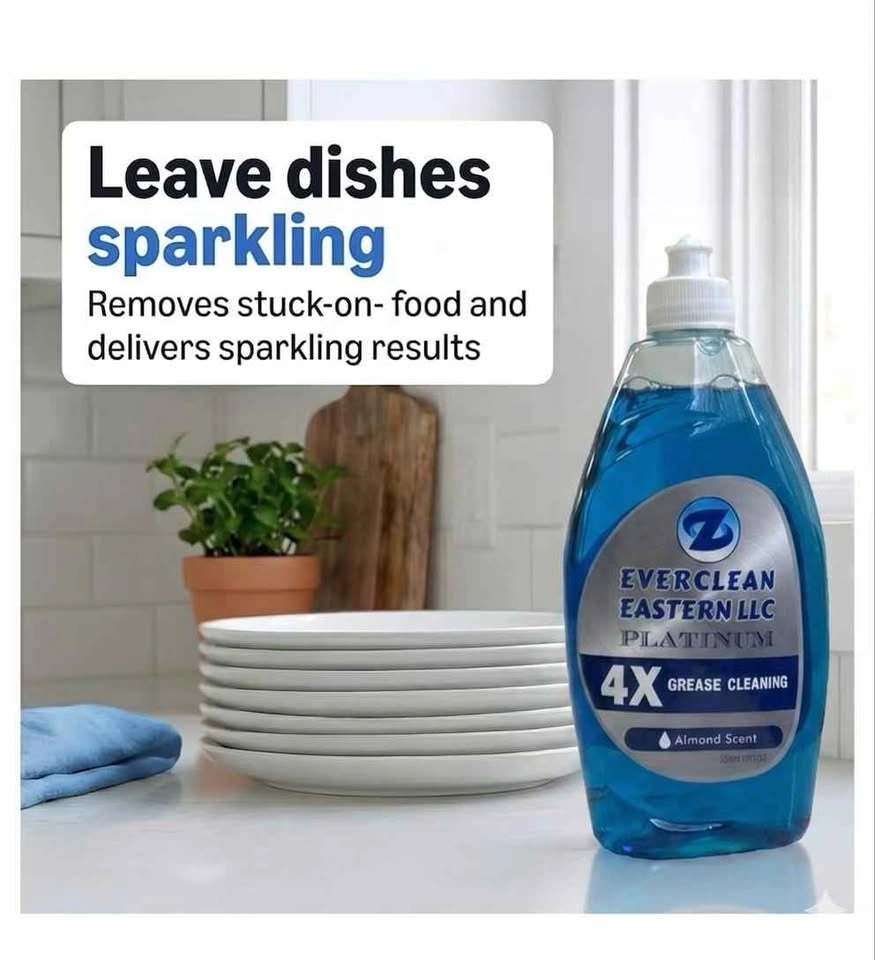 Everclean Platinum Dish Soap - 12 Bottles, 4X Grease Cleaning - photo 5