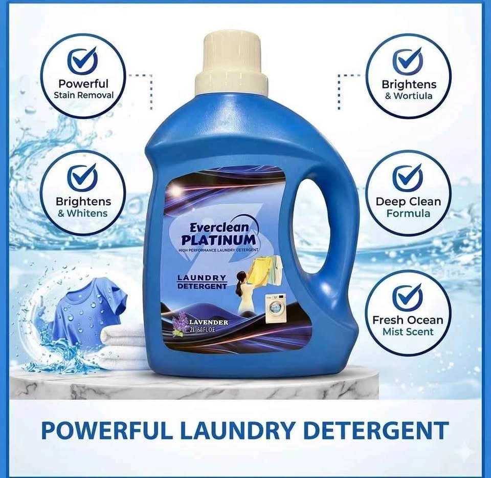 Everclean Platinum Laundry Detergent Lavender 2L