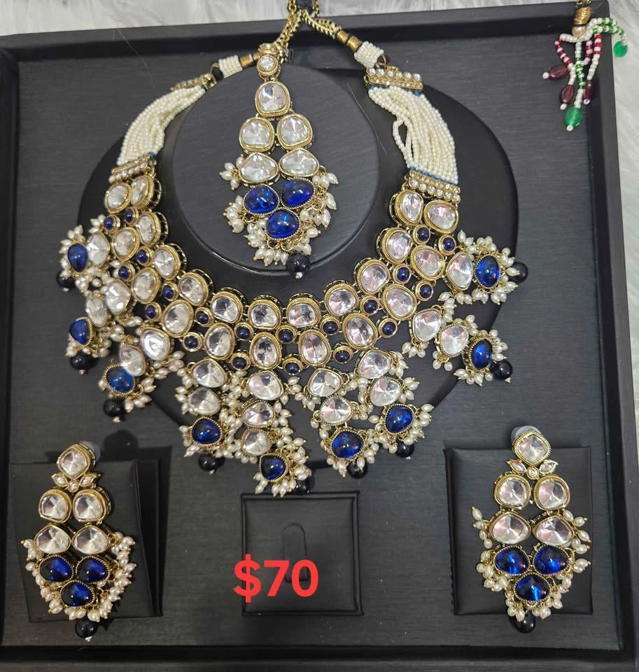 Indian Kundan Polki Jewelry Sets - photo 2