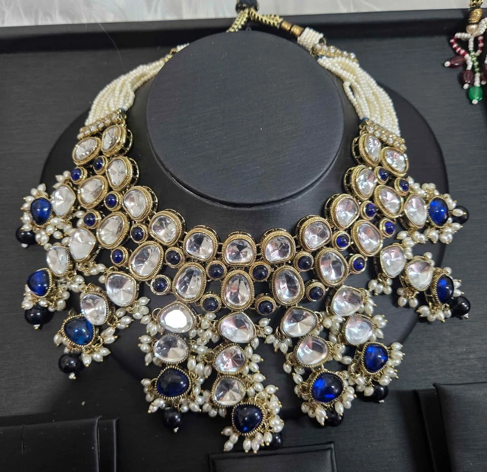 Indian Kundan Polki Jewelry Sets - photo 5
