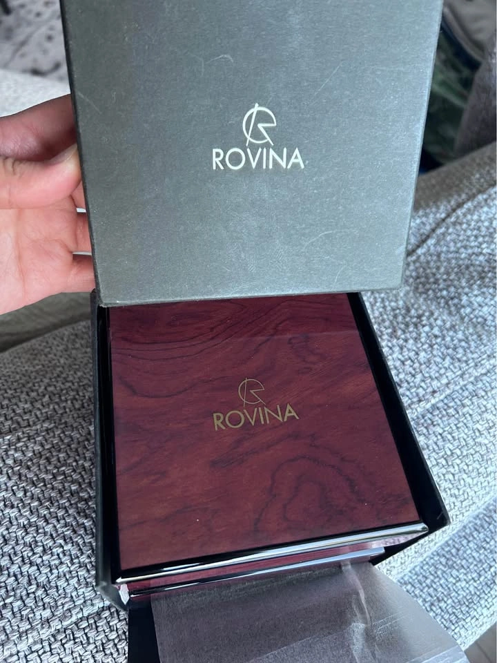 Rovina Gold Tone Swiss Day Date Watch - photo 5