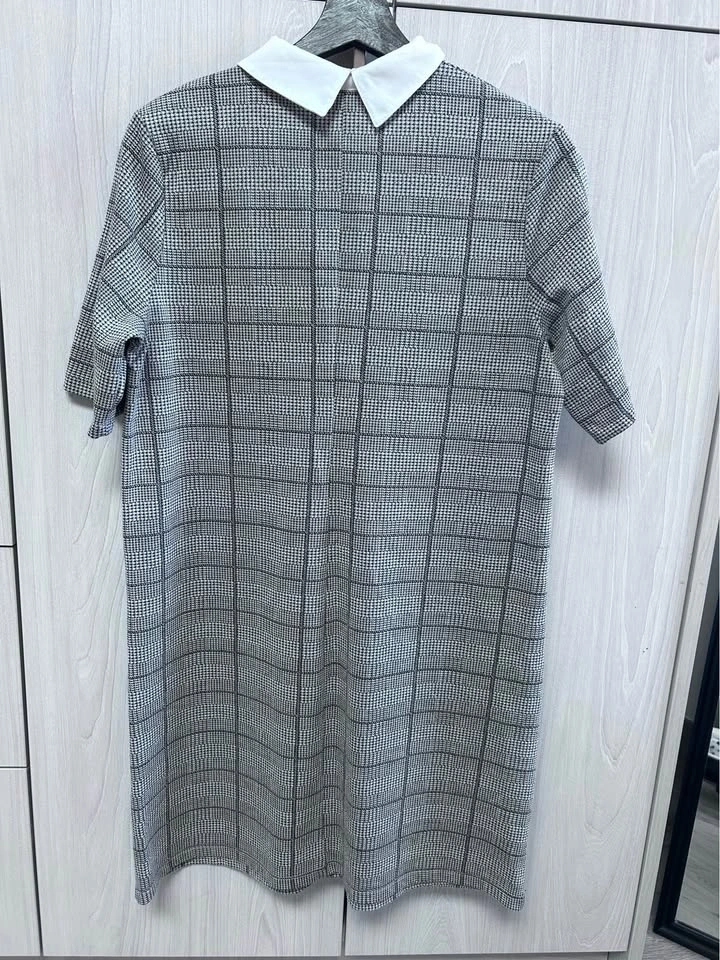 Koton Plaid Collared Zip Dress XL - photo 3