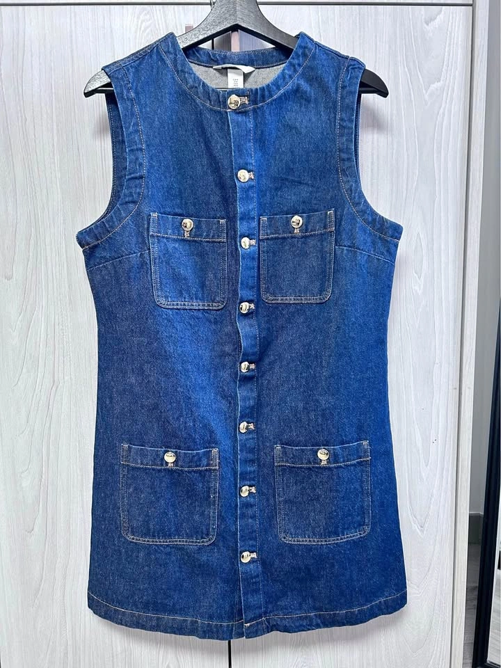 H&M Denim Sleeveless Dress