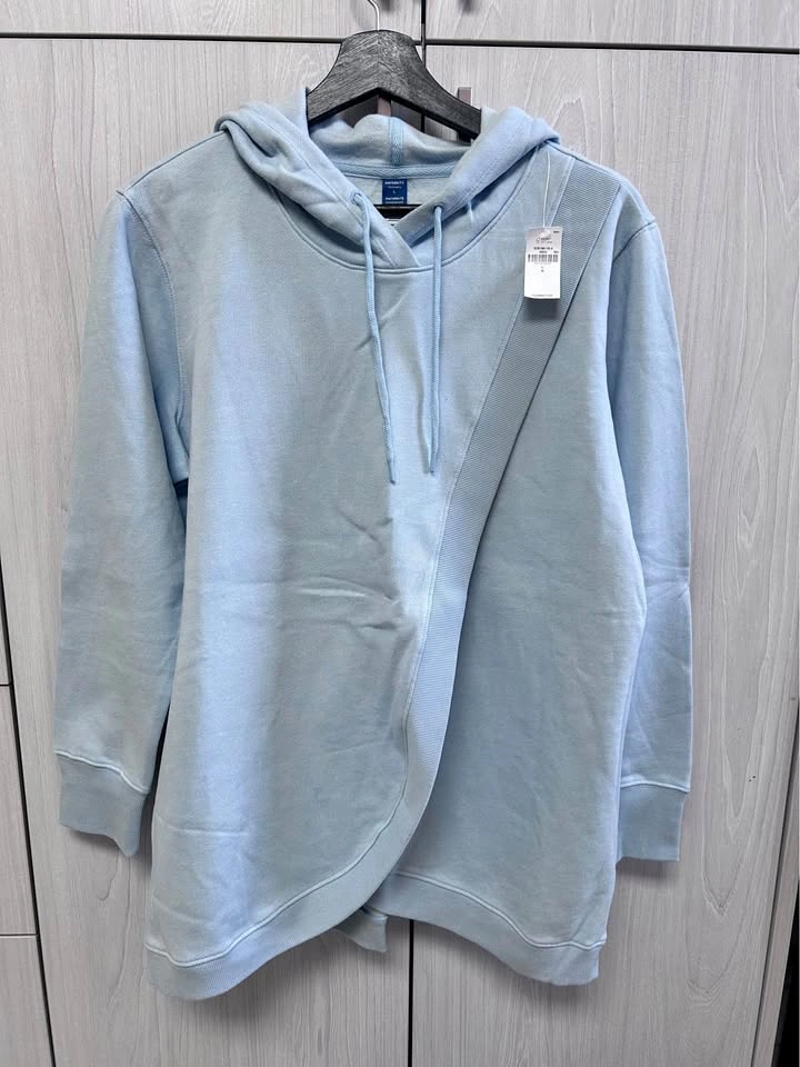 Old Navy Maternity Light Blue Hoodie Size L