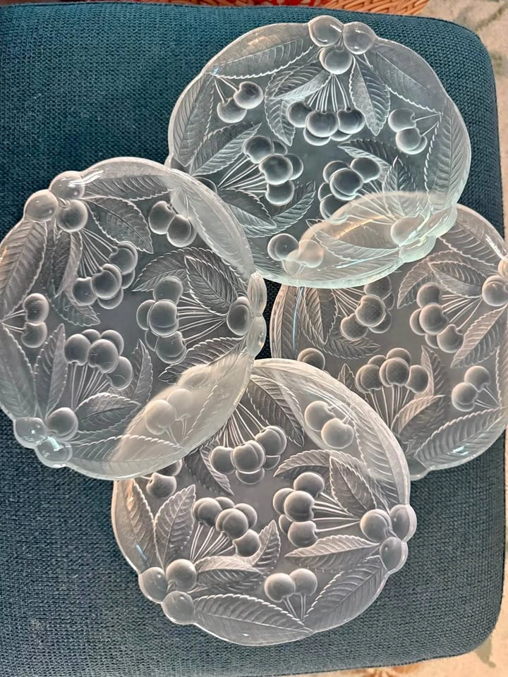Vintage Mikasa crystal dessert plates