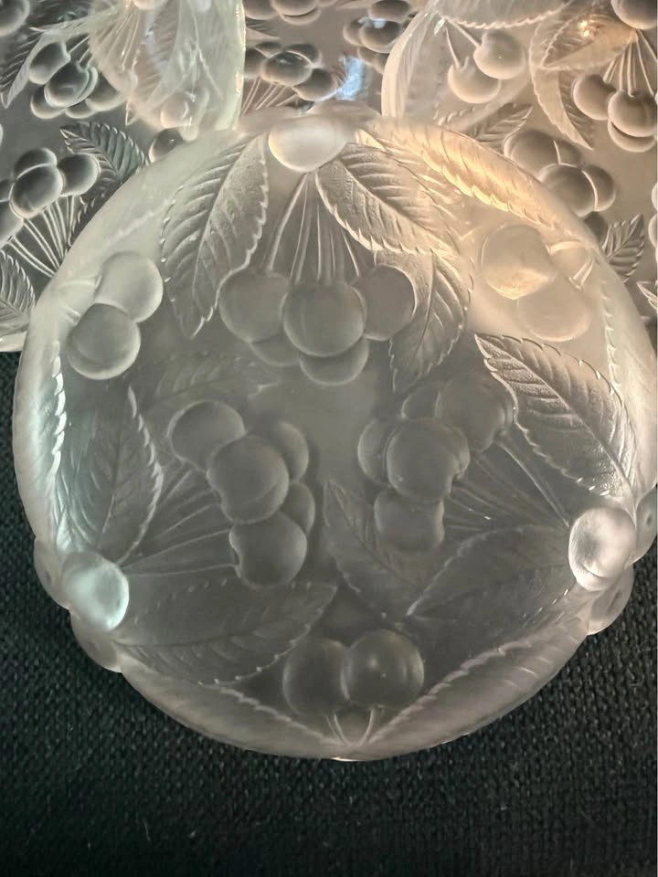 Vintage Mikasa crystal dessert plates - photo 4