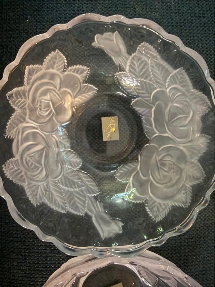Set of 4 Studio Nova Japan Frosted rose glass dessert bowls - photo 3