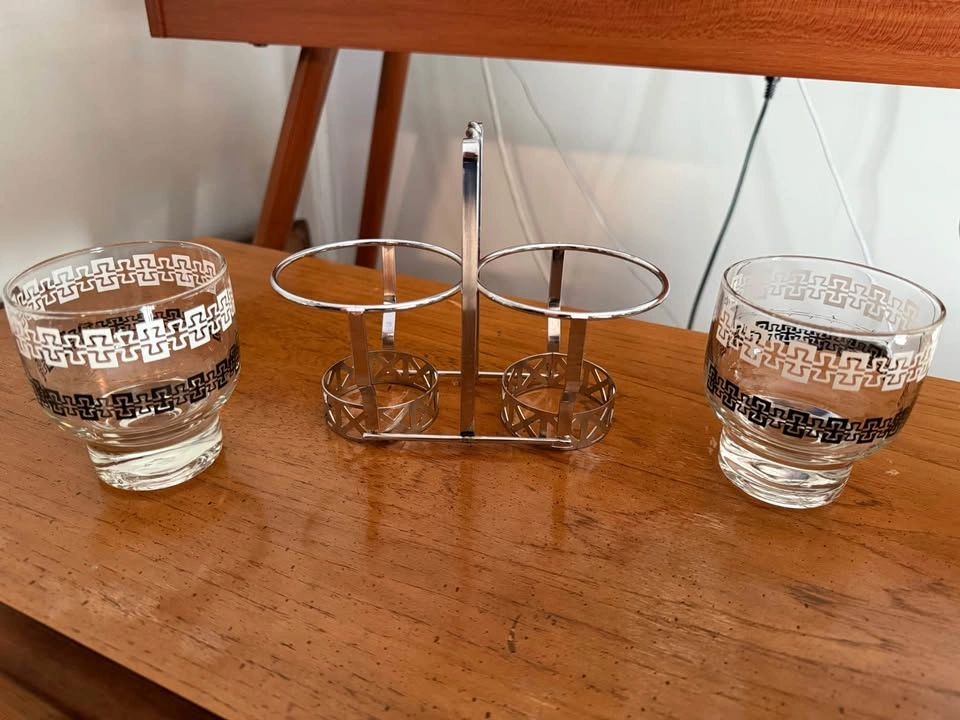 Vintage Libbey Glass Condiment Caddy - photo 3