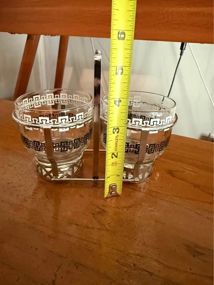 Vintage Libbey Glass Condiment Caddy - photo 5