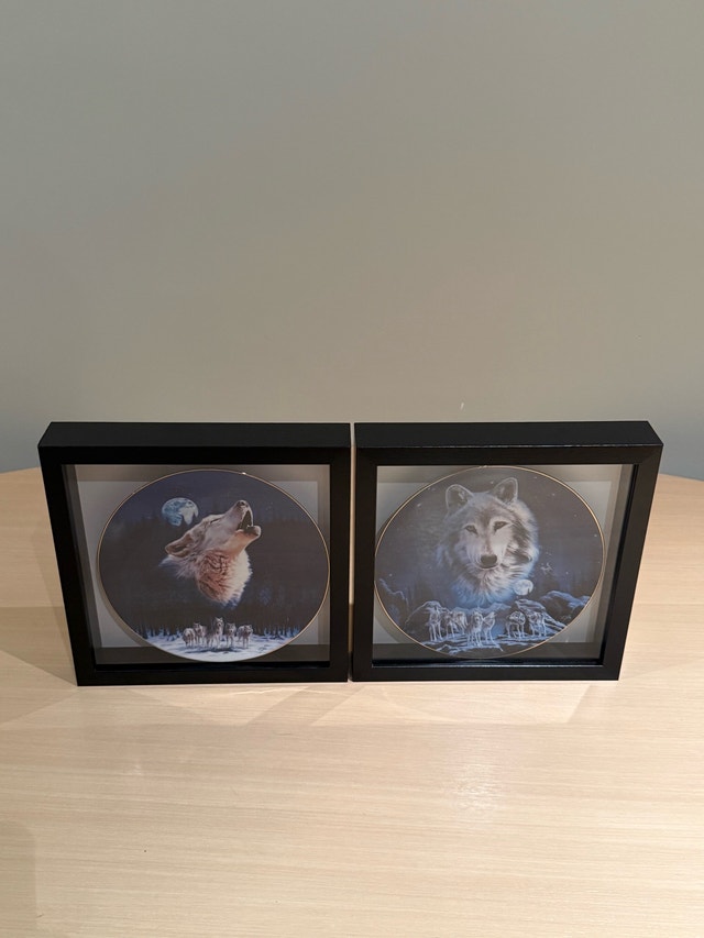 Wolf Decorative Plate Set of 2 - photo 5