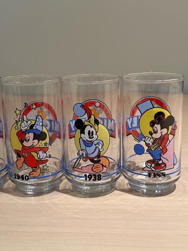 Disney Mickey Mouse 60th Anniversary Vintage Glasses - photo 2