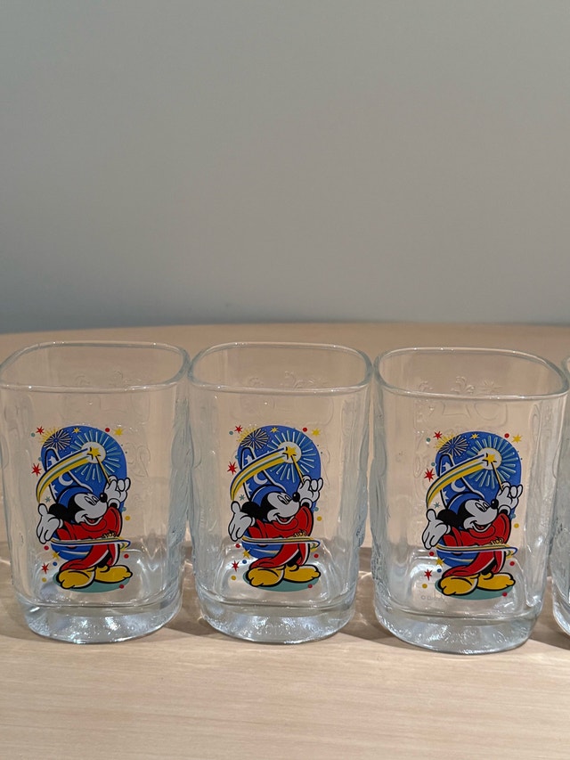 Disney Walt Disney World 2000 Mickey Mouse Glasses Set of 6 - photo 5