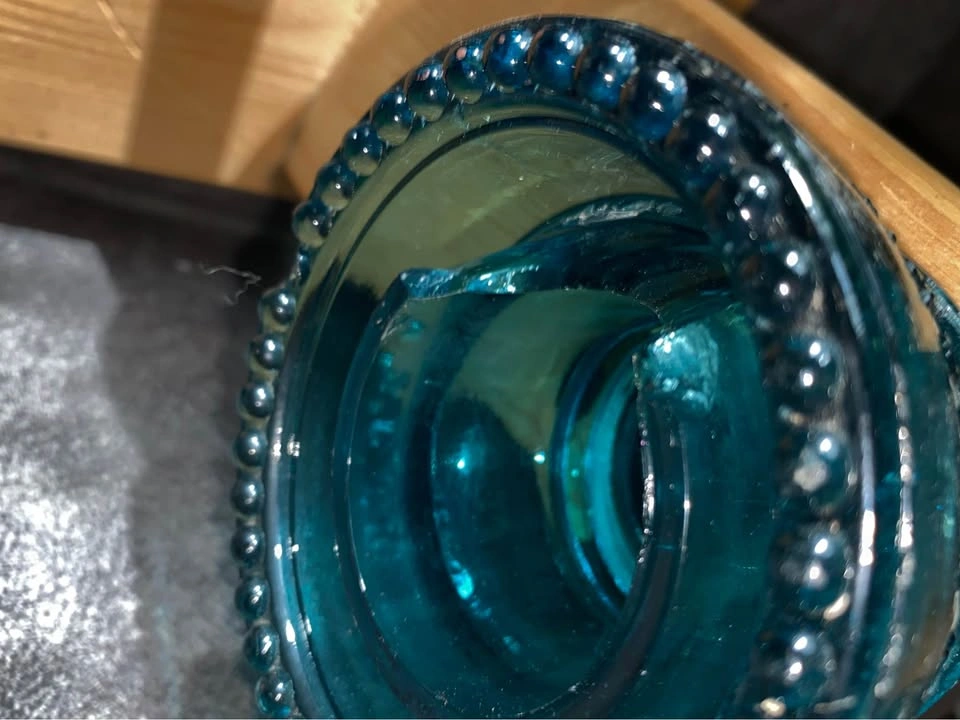 glass insulator candle holder - photo 4
