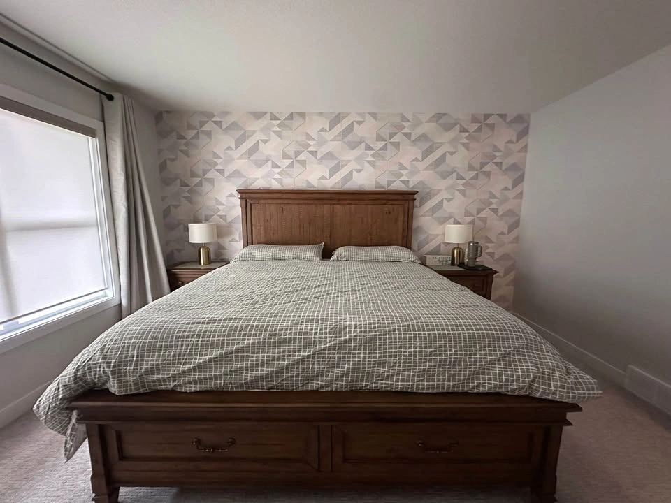 Solid Wood King Bed Frame with Storage Drawers - photo 2