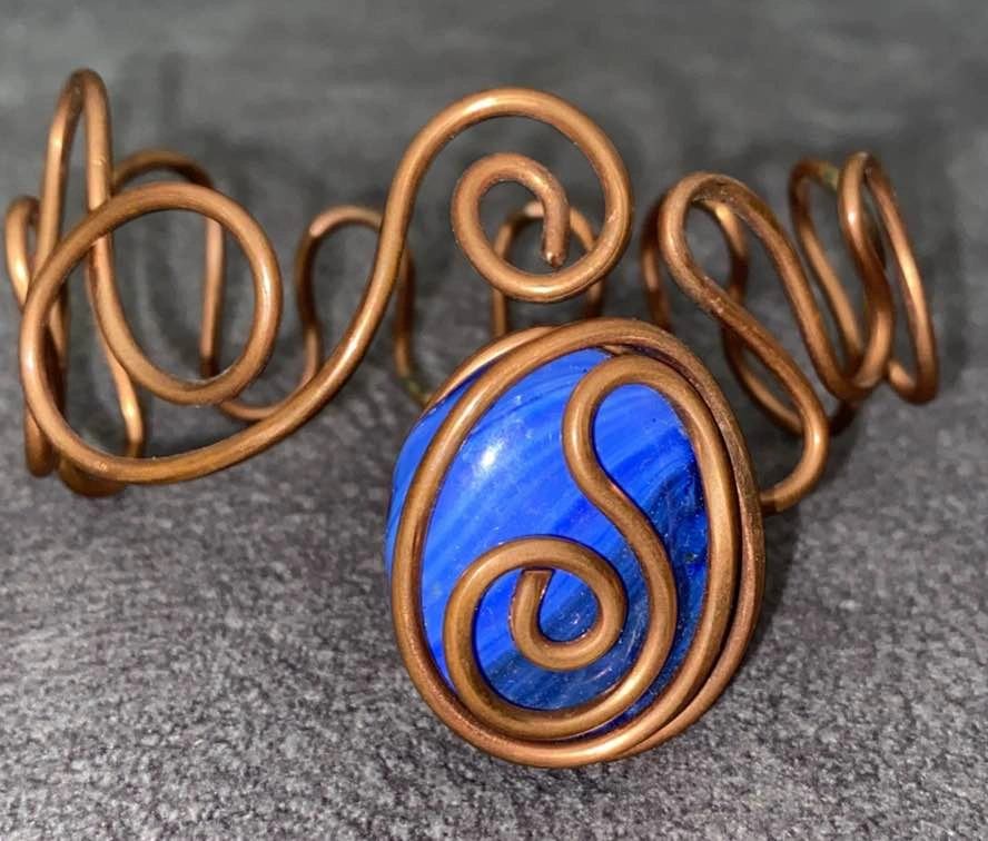 Copper arm cuff - photo 2