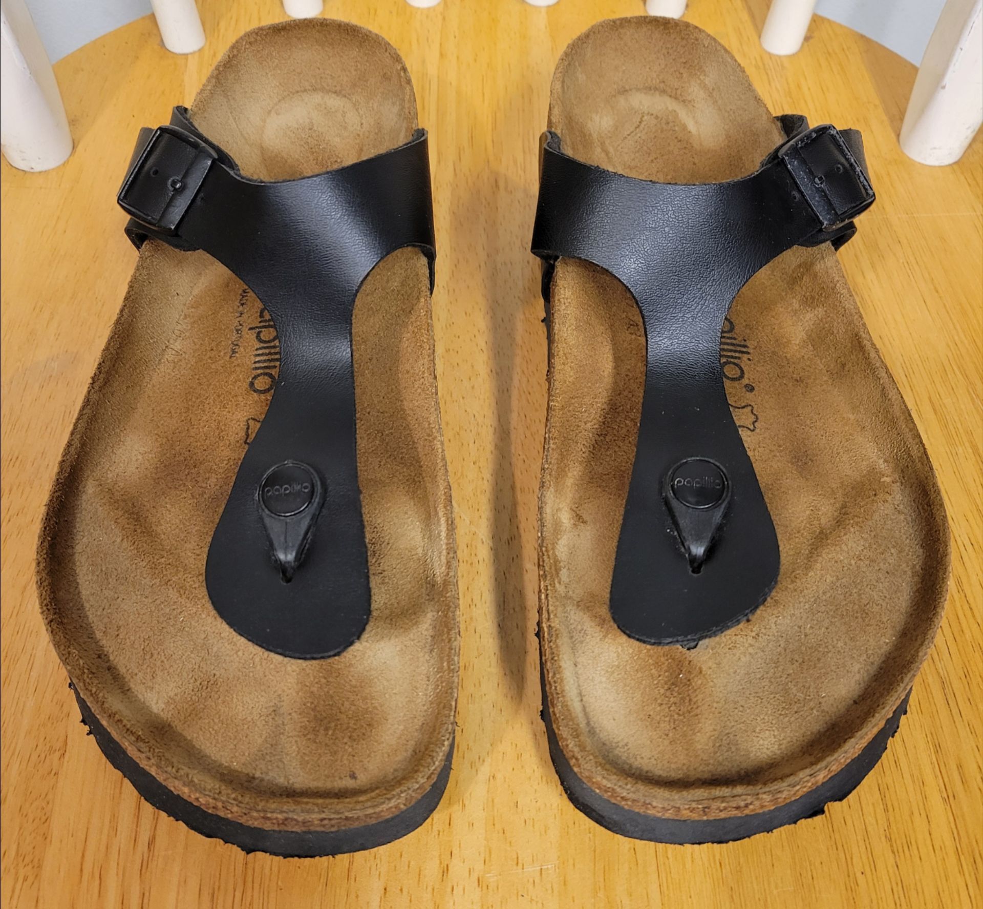 Birkenstock PAPILLIO Gizeh Vegan Platform Sandals Black 41 - photo 3