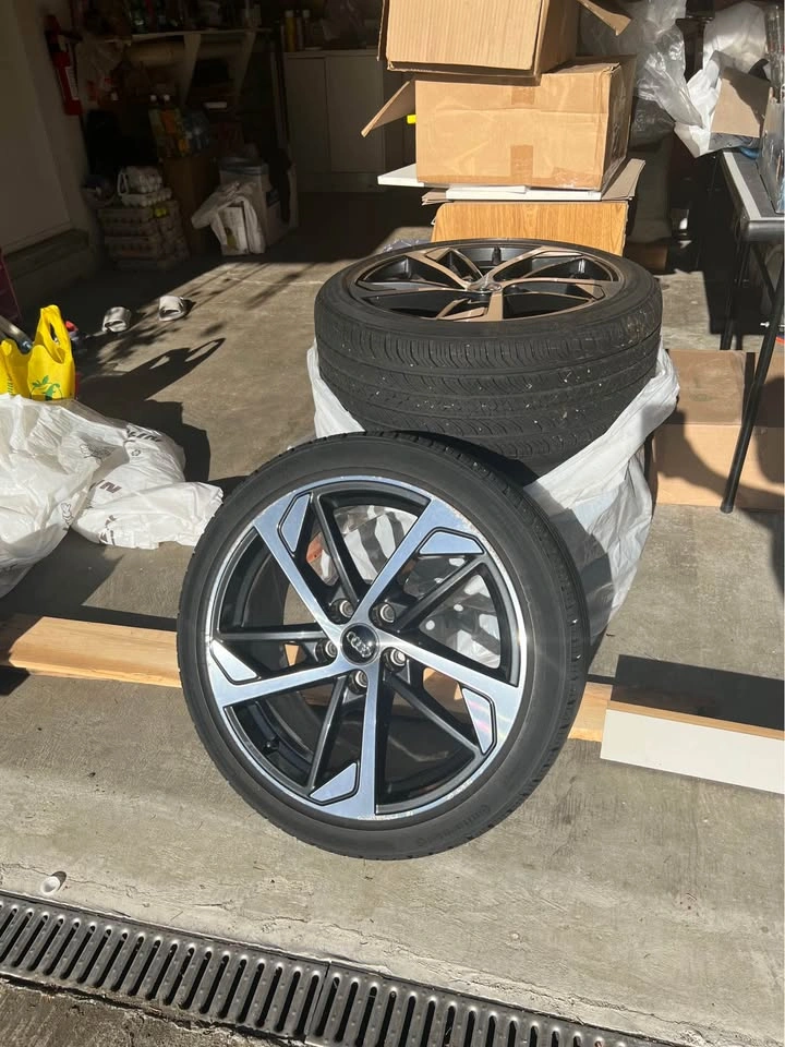OEM Audi A3/S3 S-Line 18”Wheels with Continental Tires - photo 2